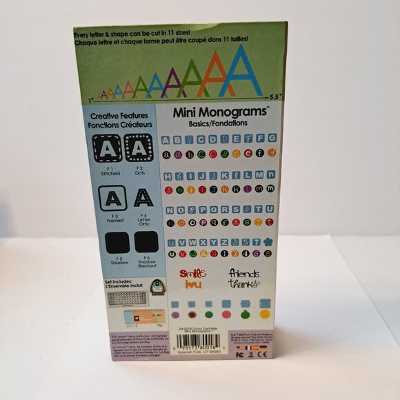 Cricut Mini Monograms Cricut Die Cut - Picture 8 of 15